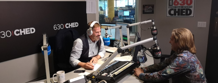Bruce On Radio Set in Edmonton