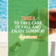 take five to schedule fall home maintenance