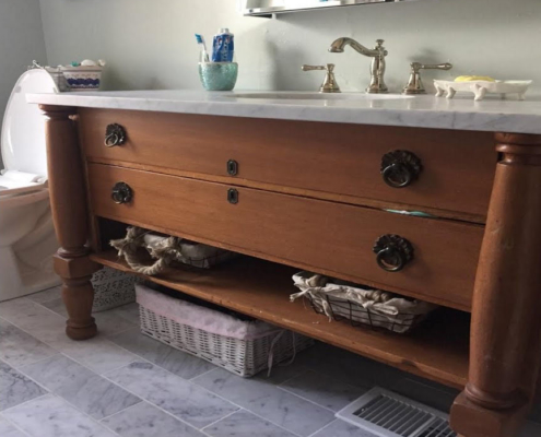 2018 bathroom trends dresser vanity