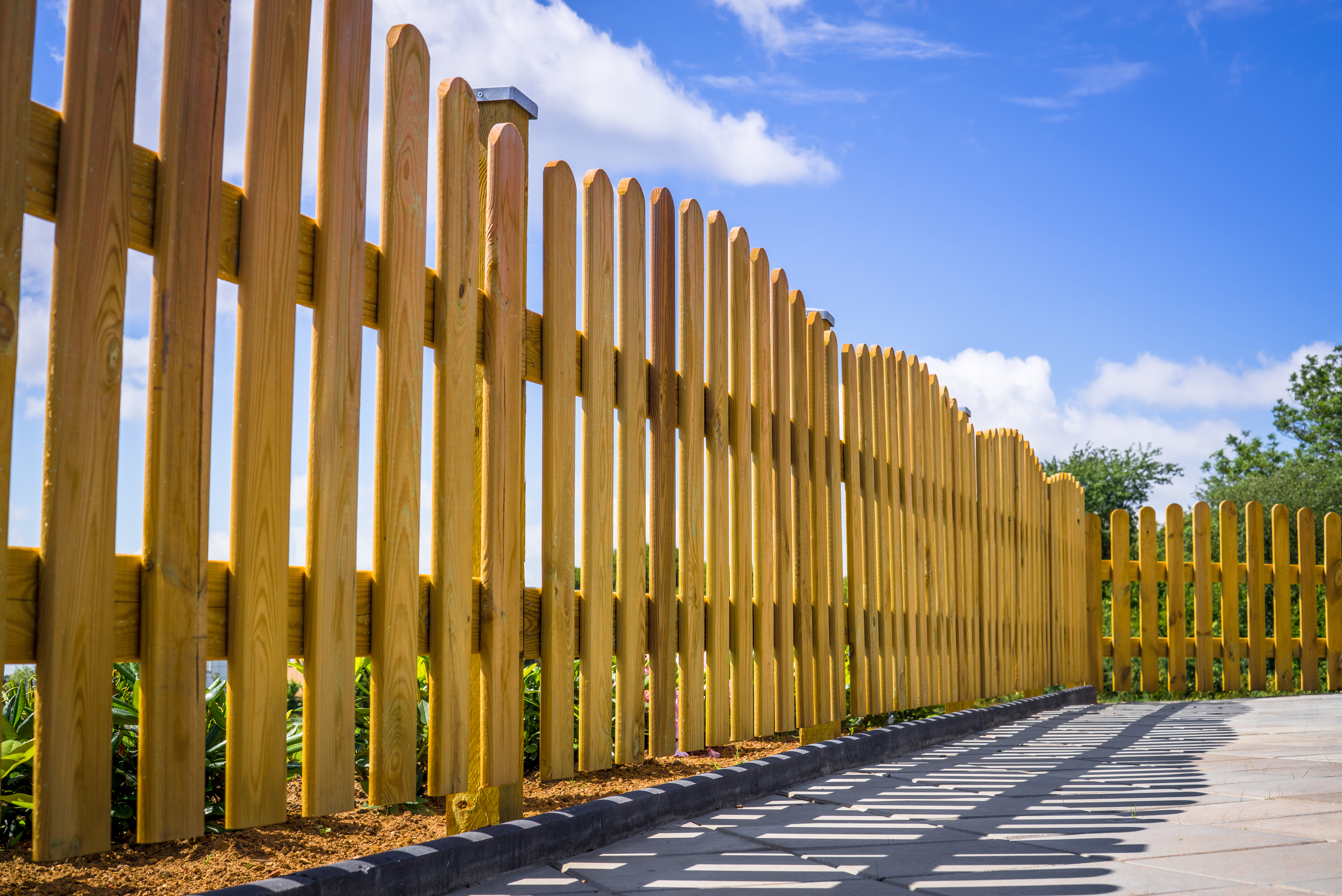 Wooden fence