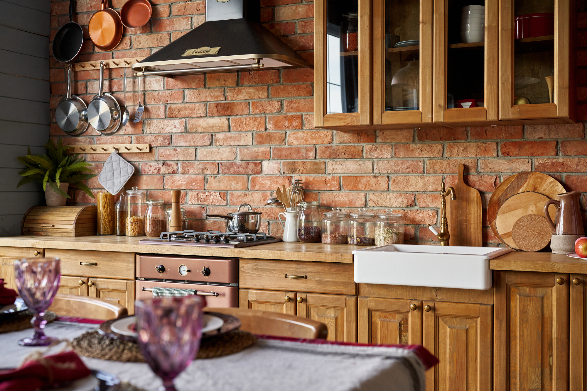 custom carved cabinets and countertops