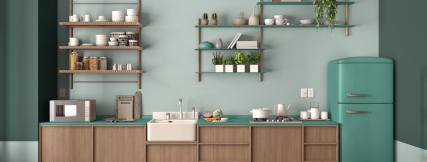 kitchen inspired from 1950s and 60s